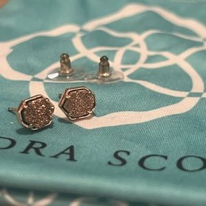 Kendra Scott Gold Stone Stud Earrings